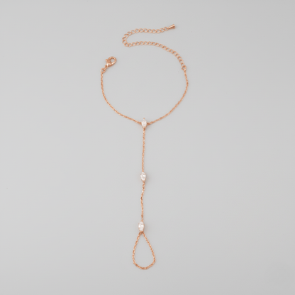 BowLift | PalmGrace – Adjustable Finger Ring Palm Bracelet with Radiant Crystals