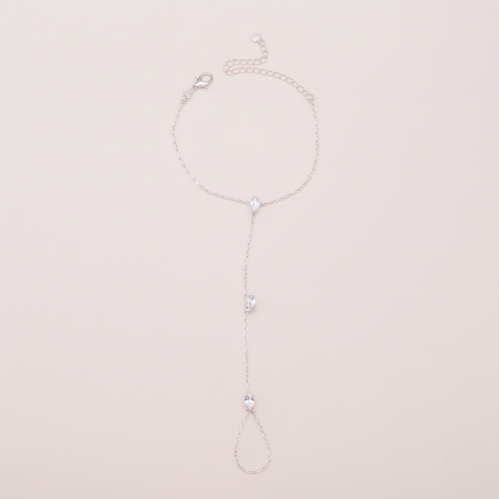 Kalsten | PalmGrace – Adjustable Finger Ring Palm Bracelet with Radiant Crystals