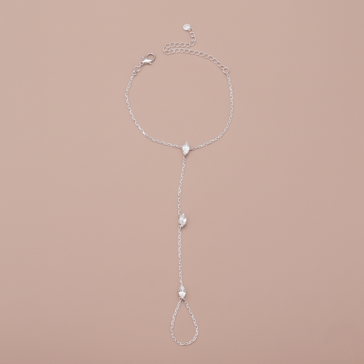 Kalsten | PalmGrace – Adjustable Finger Ring Palm Bracelet with Radiant Crystals