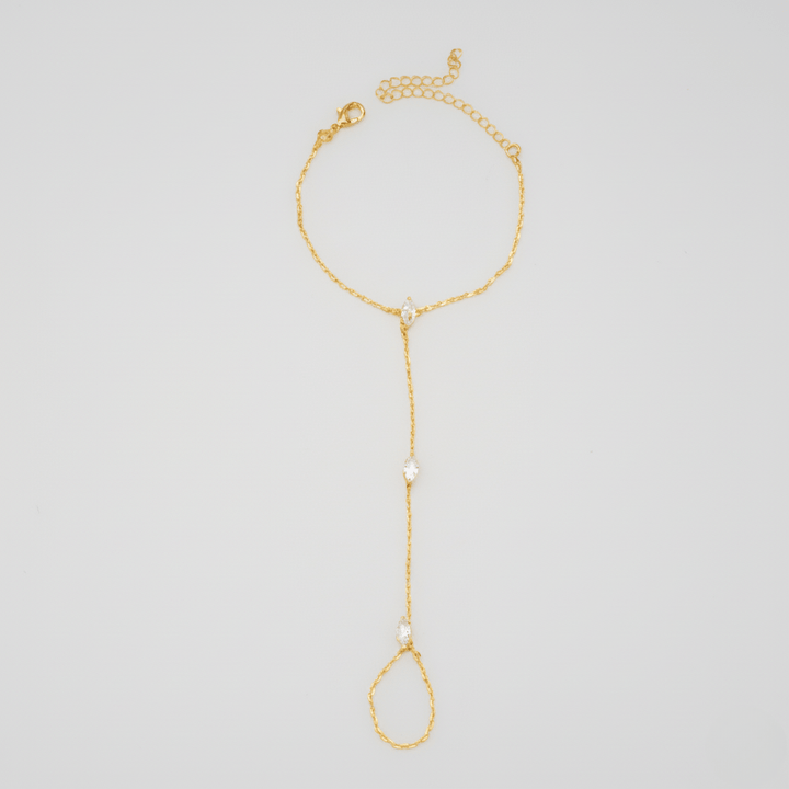 Kalsten | PalmGrace – Adjustable Finger Ring Palm Bracelet with Radiant Crystals