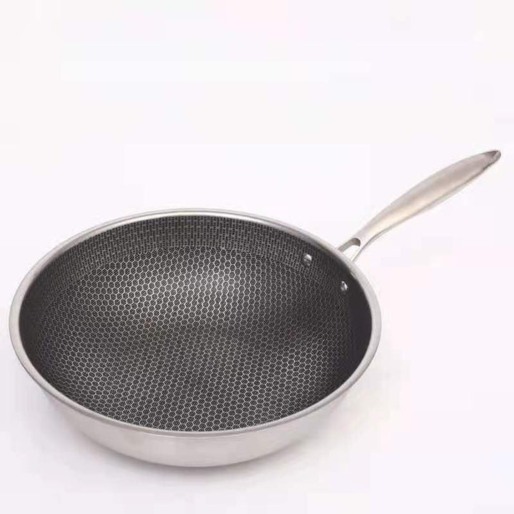 RoestvrijChef | Scratch-resistant Frying Pan with Honeycomb Structure | Kalsten
