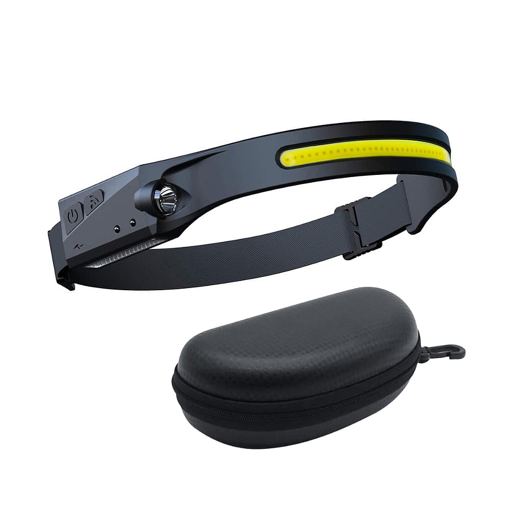Headlamp (rechargeable) 3-in-1 COB LED waterproof with motion sensor | Kalsten