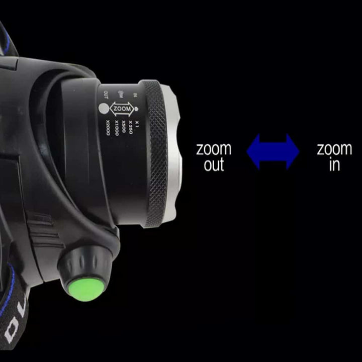 Headlamp 1800 Lumen with adjustable focus and zoom | Kalsten