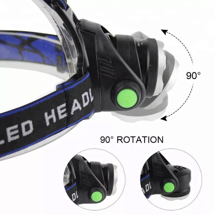 Headlamp 1800 Lumen with adjustable focus and zoom | Kalsten