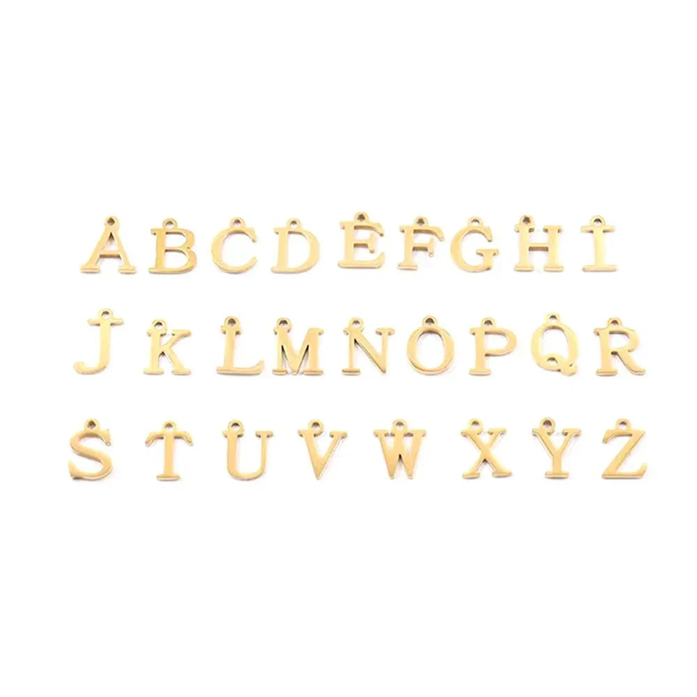 Kalsten | Paperclip Letter Initial Circle Lock Clasp Necklace
