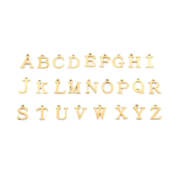 Kalsten | Paperclip Letter Initial Circle Lock Clasp Necklace