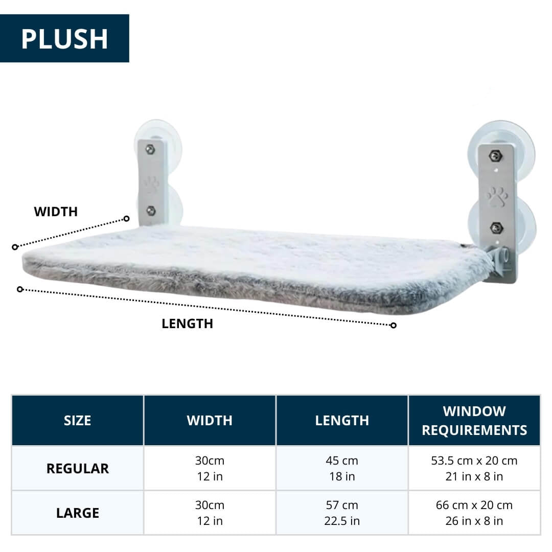 Kalsten | PAWPERCH – Foldable Cat Hammock with Wall-Friendly Mount | No-Drill Window Seat