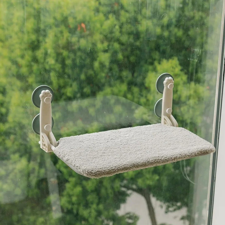 Kalsten | PAWPERCH – Foldable Cat Hammock with Wall-Friendly Mount | No-Drill Window Seat