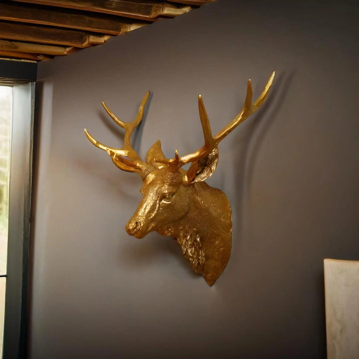 Kalsten | MysticHorn™ | Majestic Deer Head Wall Decor | Rustic Antler Design for Cabin & Lodge Home Decor