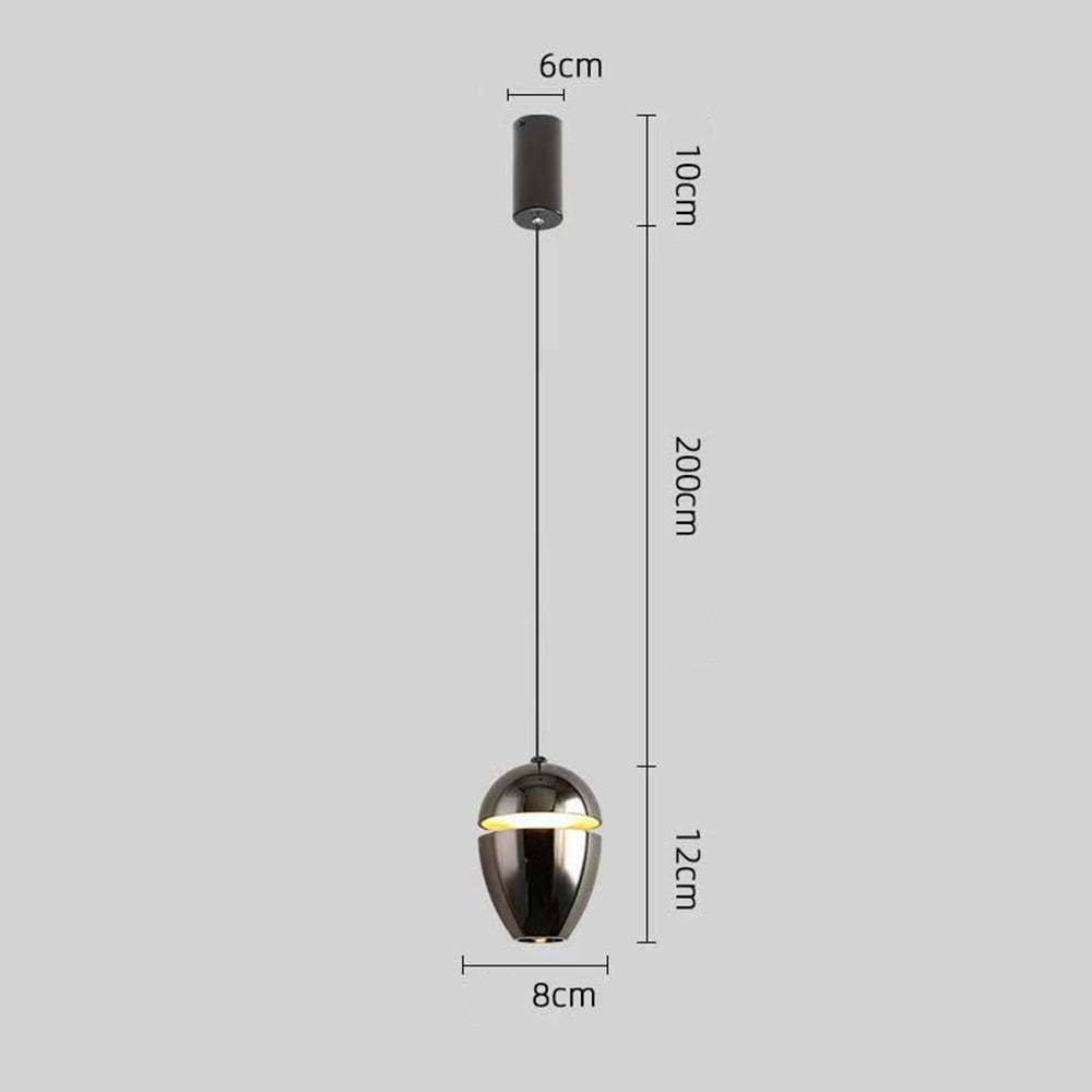 Simple Small 1-Light Bedside Pendant Light for Bedroom | Kalsten
