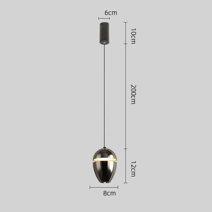 Simple Small 1-Light Bedside Pendant Light for Bedroom | Kalsten