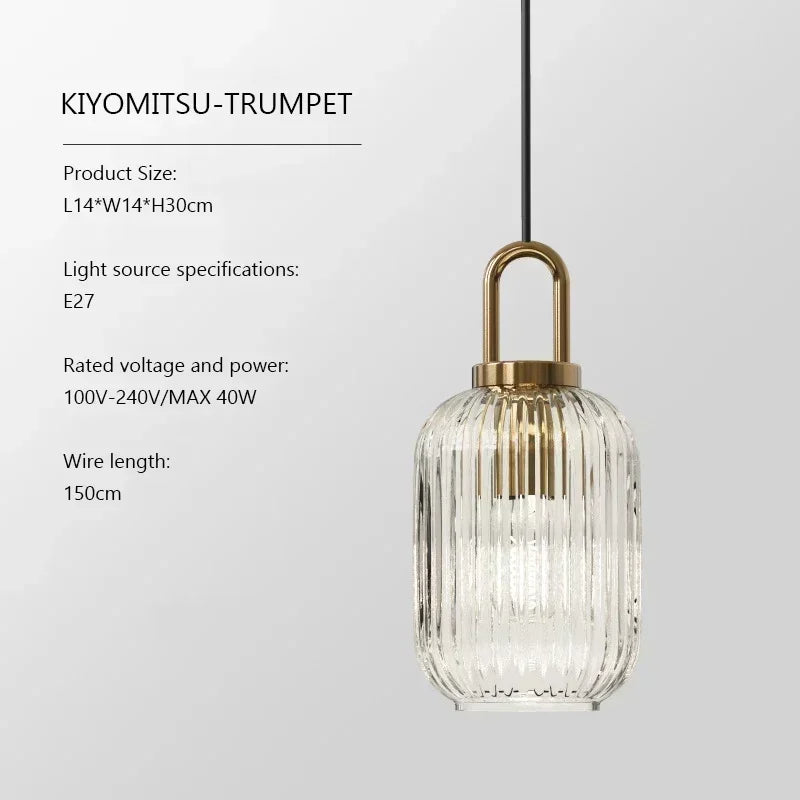 Design Pumpkin Shape Glass Pendant Light | Kalsten