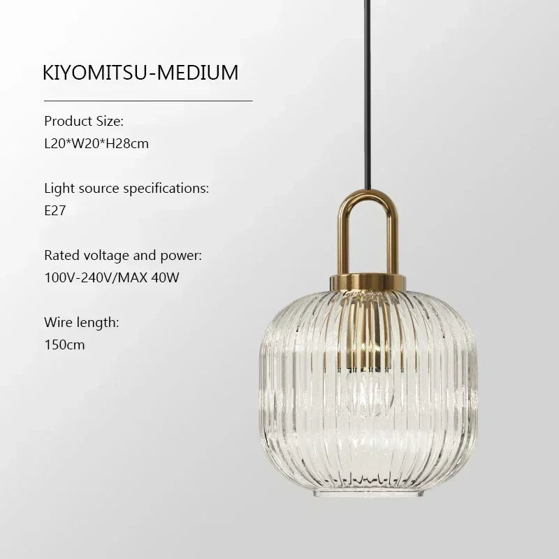Design Pumpkin Shape Glass Pendant Light | Kalsten
