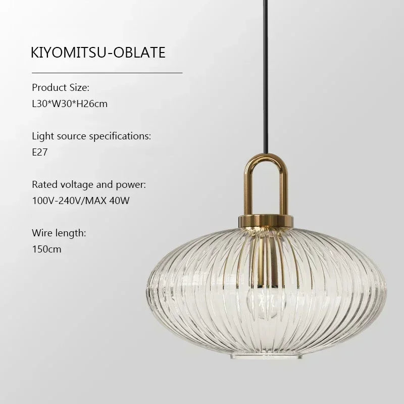 Design Pumpkin Shape Glass Pendant Light | Kalsten