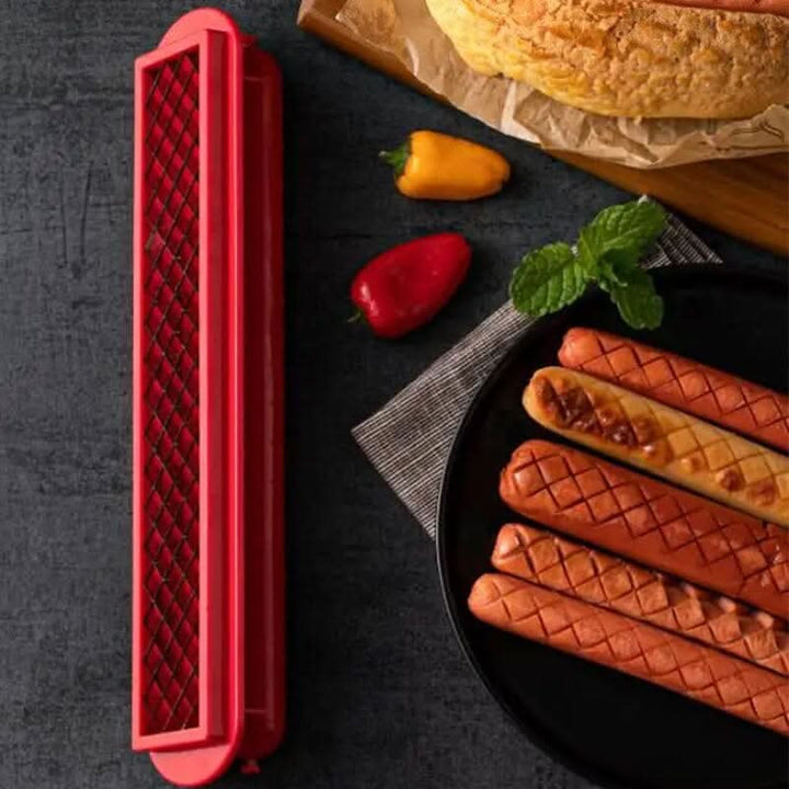Kalsten | Hot Dog Slicer – Criss-Cross Slots for Even Cooking