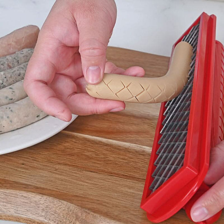 Kalsten | Hot Dog Slicer – Criss-Cross Slots for Even Cooking