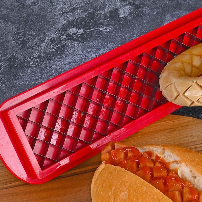 Kalsten | Hot Dog Slicer – Criss-Cross Slots for Even Cooking