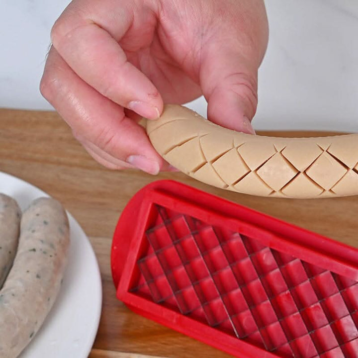 Kalsten | Hot Dog Slicer – Criss-Cross Slots for Even Cooking