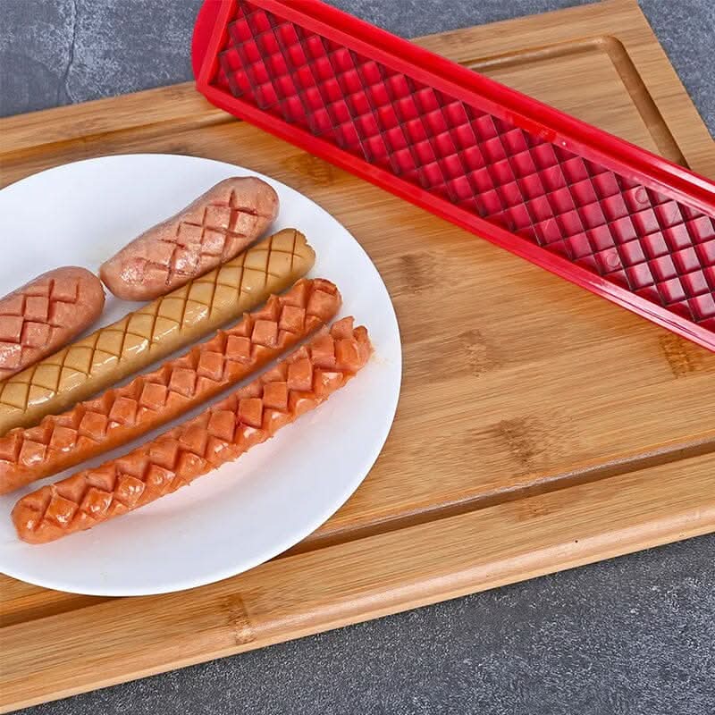 Kalsten | Hot Dog Slicer – Criss-Cross Slots for Even Cooking