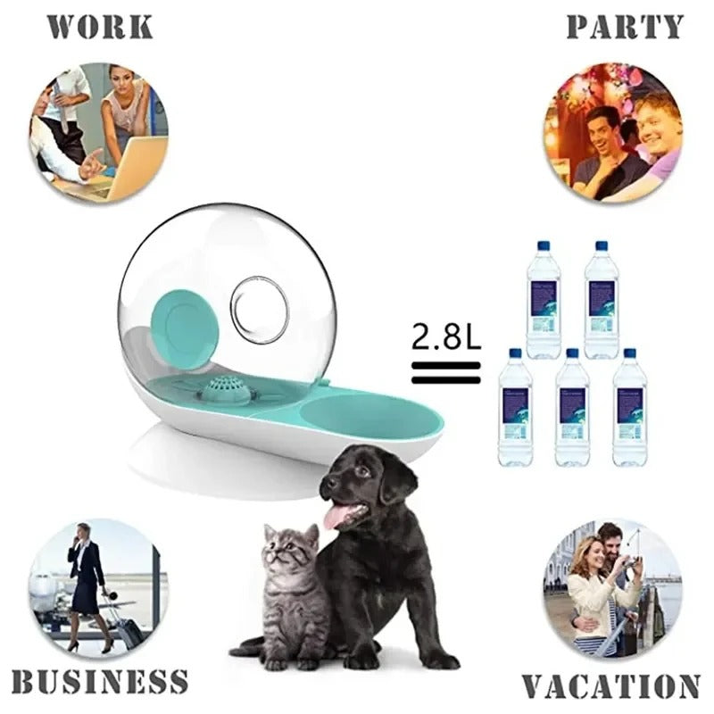 Kalsten | Pet Water Fountain Silent Plastic Bowl Dispenser