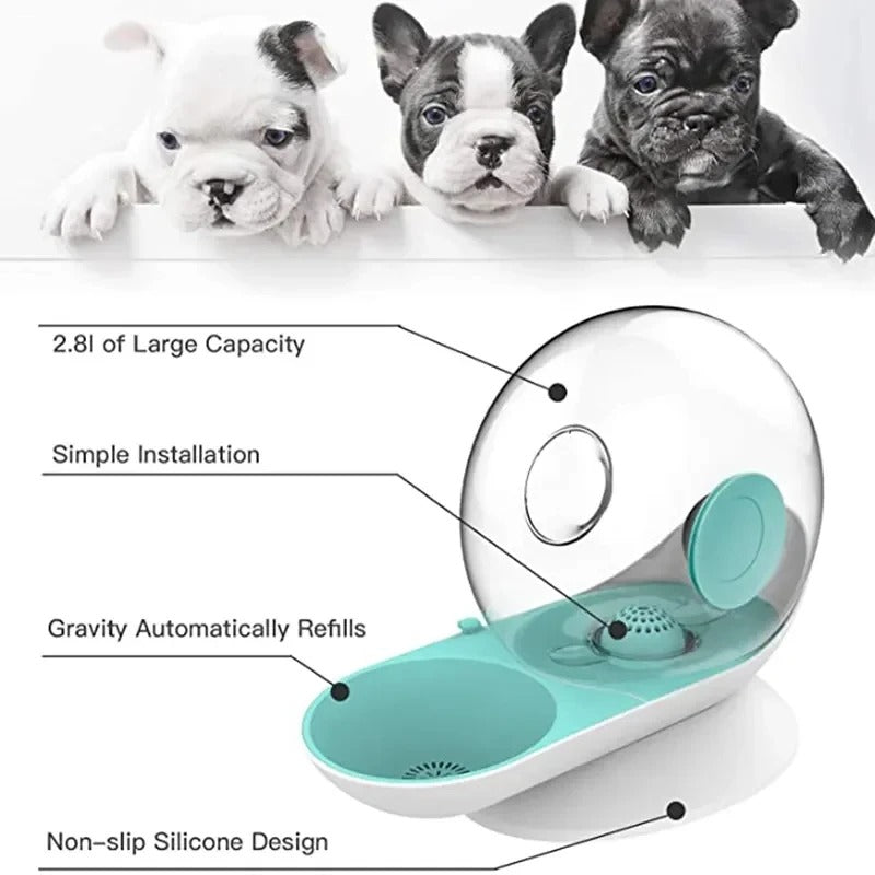 Kalsten | Pet Water Fountain Silent Plastic Bowl Dispenser