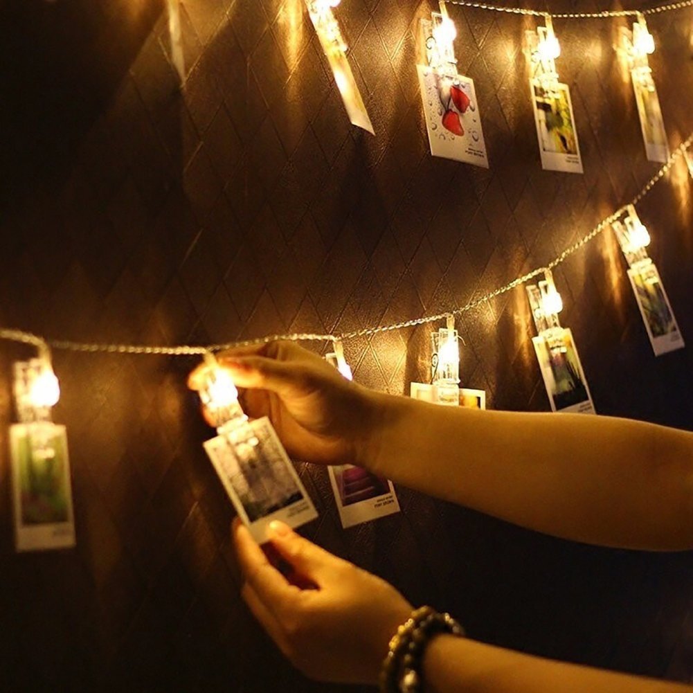 Photo Clips LED Fairy String Lights for Pictures | Kalsten