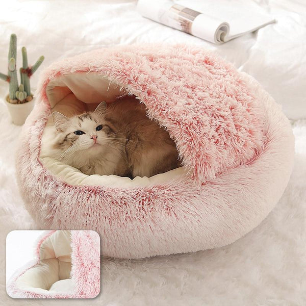 Cat Plush Cave Bed – Cozy Indoor Nest Kalsten