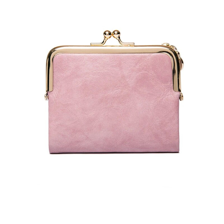 Vintage PU Leather Kiss-Lock Wallet Bag Kalsten