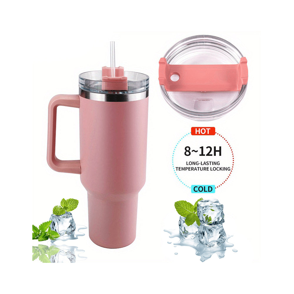 Tumbler Thermo mug 1200 ml with handle, lid and straw | Kalsten