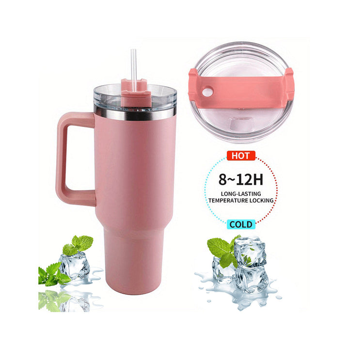 Tumbler Thermo mug 1200 ml with handle, lid and straw | Kalsten
