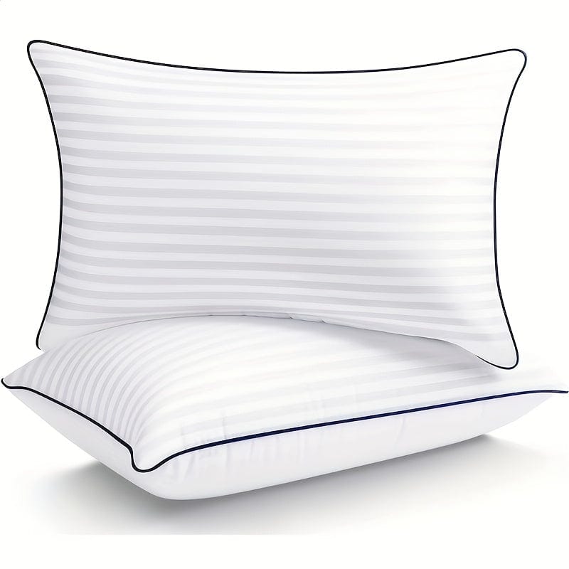 Planet Gates 1pc Luxury Hotel Quality Bed Pillow - Cooling ＆ Supportive - Perfect For Bedroom Guest Rooms - Soft Down Alternative Filling For Back, Stomach & Side Sleepers