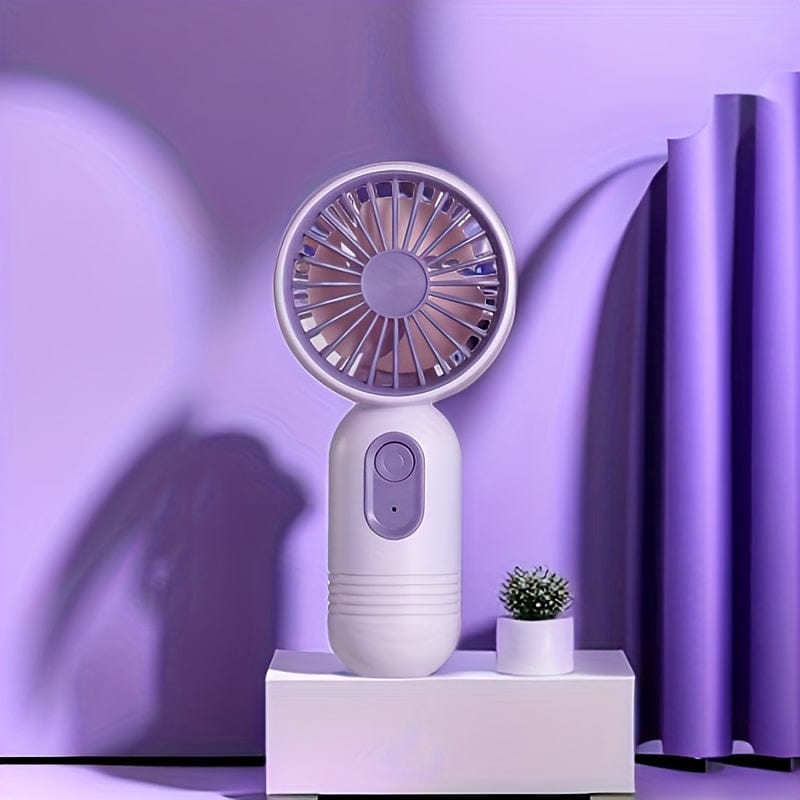 1PC Mini Portable Fan, USB Rechargeable, With 3 Speeds - Handheld Fan For Men And Women - Perfect For Office, Outdoor, Travel, And Camping | Kalsten