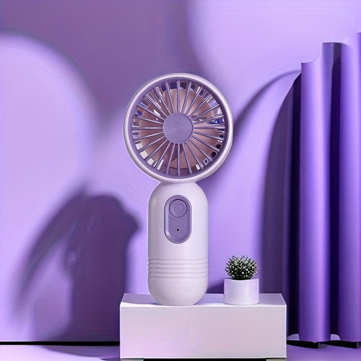 1PC Mini Portable Fan, USB Rechargeable, With 3 Speeds - Handheld Fan For Men And Women - Perfect For Office, Outdoor, Travel, And Camping | Kalsten