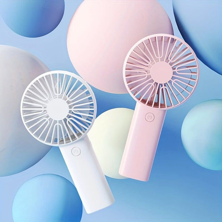 1pc USB Handheld Mini Fan - Portable Electric Fan For Home, Office, And Travel - Rechargeable Battery Operated - Quiet And Powerful Cooling | Kalsten