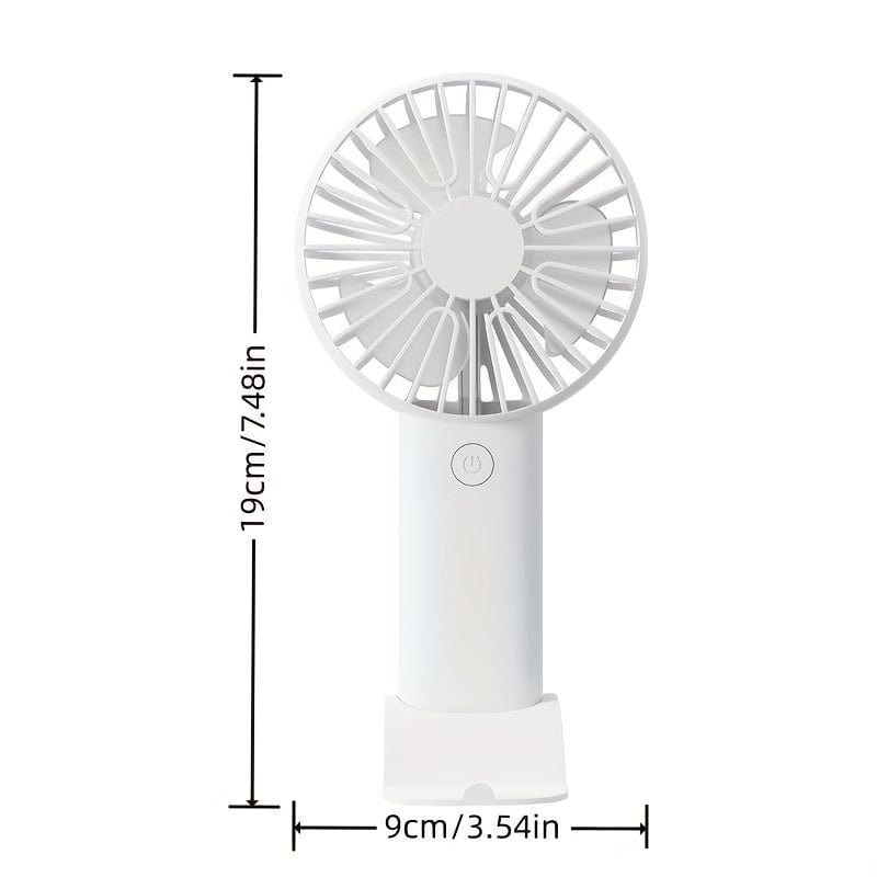 1pc USB Handheld Mini Fan - Portable Electric Fan For Home, Office, And Travel - Rechargeable Battery Operated - Quiet And Powerful Cooling | Kalsten