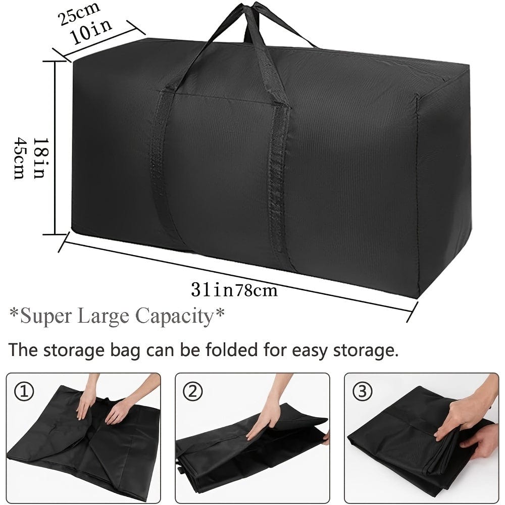 Kalsten | 2 Pieces Large Capacity Moving Bag, With Strong Zippers & Carry Handles, Storage Bag For Clothing, Moving Supplies, Space Saving Storage Bag Organizer, Suitable For Moves, Travel, Packing