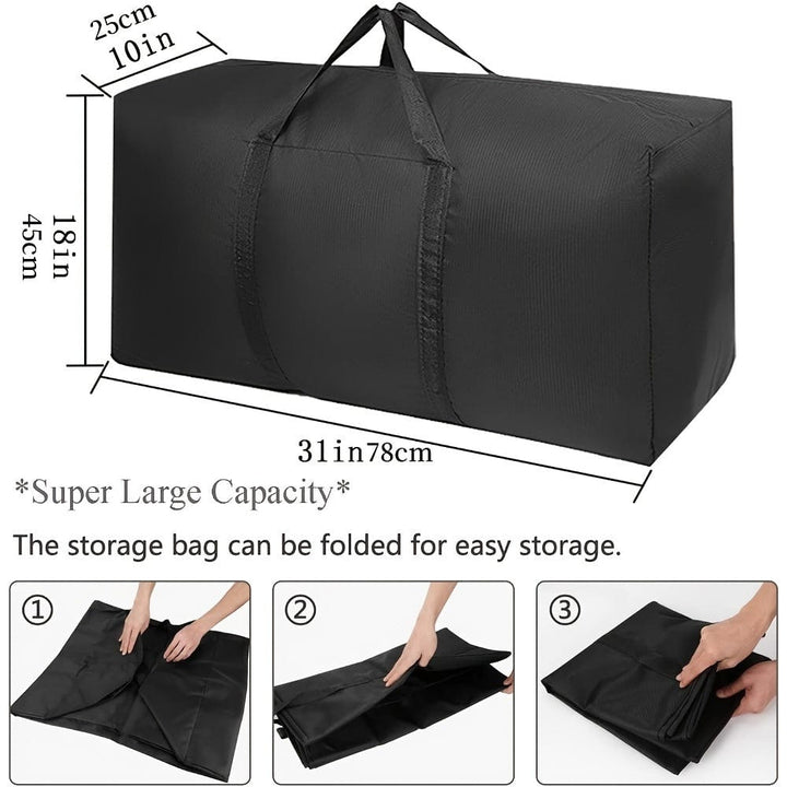 Kalsten | 2 Pieces Large Capacity Moving Bag, With Strong Zippers & Carry Handles, Storage Bag For Clothing, Moving Supplies, Space Saving Storage Bag Organizer, Suitable For Moves, Travel, Packing