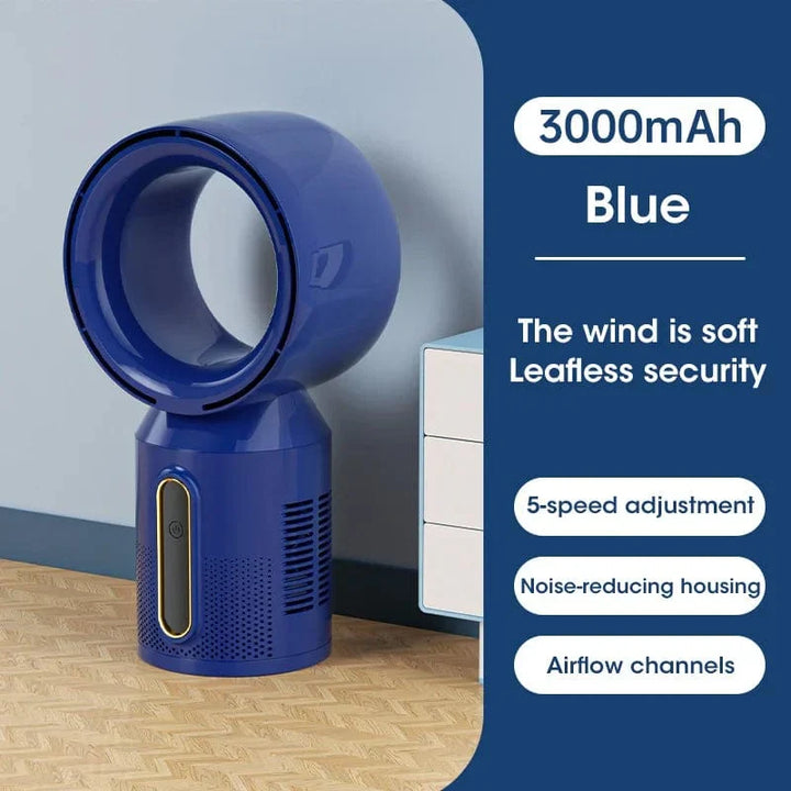 Planet Gates Desktop Bladeless Electric Fan Table Fan 5 Speed Tower Fan For Baby Cooler Air Conditioner USB Rechargeable Cooler Fan