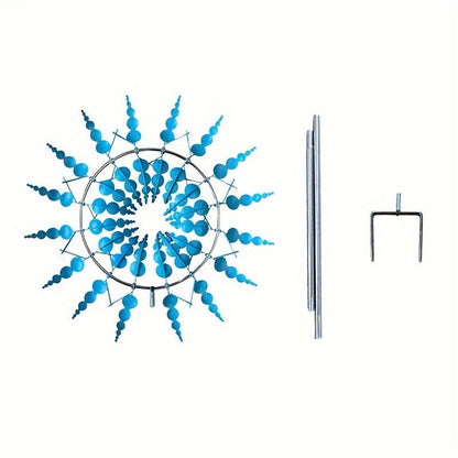 BowLift | 1 Piece Magical Metal Windmill, 3D Metal Outdoor Wind Chime for Yard and Garden, Unique Metal Kinetic Wind Sculptures & Wind Chime, Wind Catcher Metal Outdoor Lawn Terrace Decoration Wind Sculpture