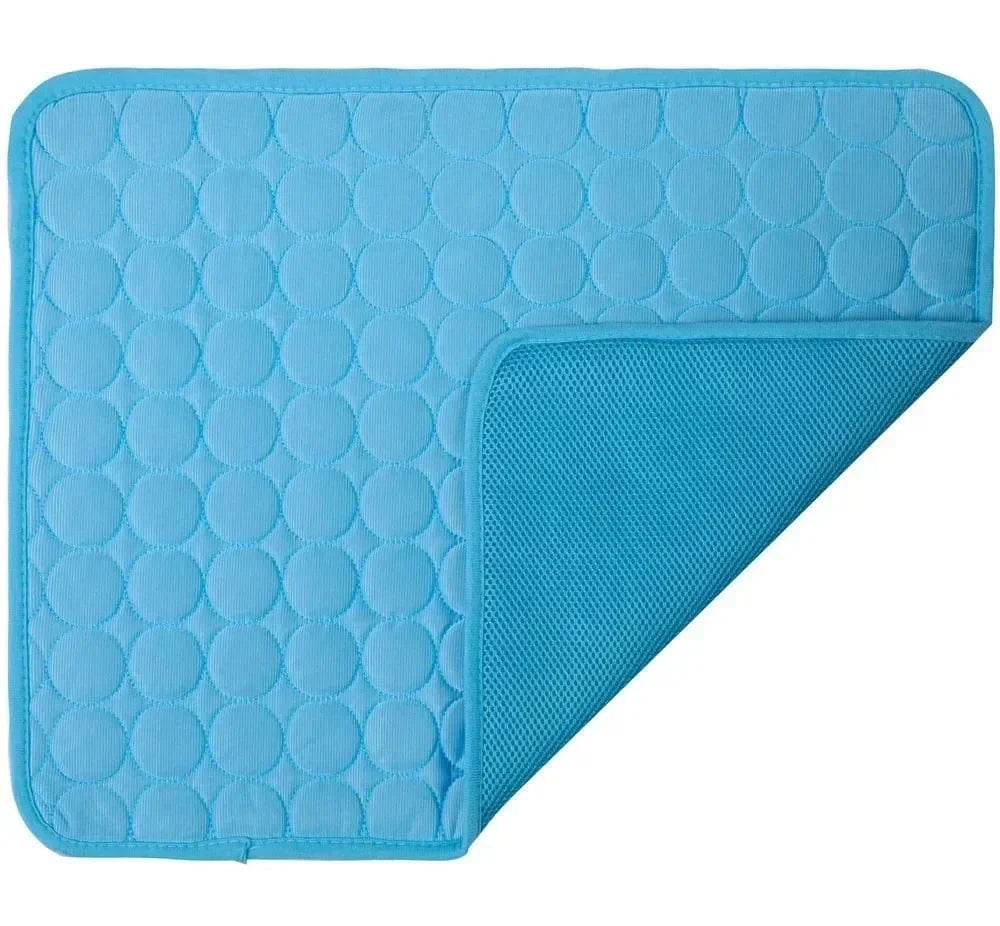 Planet Gates Dog Cooling Pad Ice Silk Fabric Self Cooling Gel Breathable Washable Summer Pet Mat for Dogs Cats Sofa Kennel Bed Comfortable La