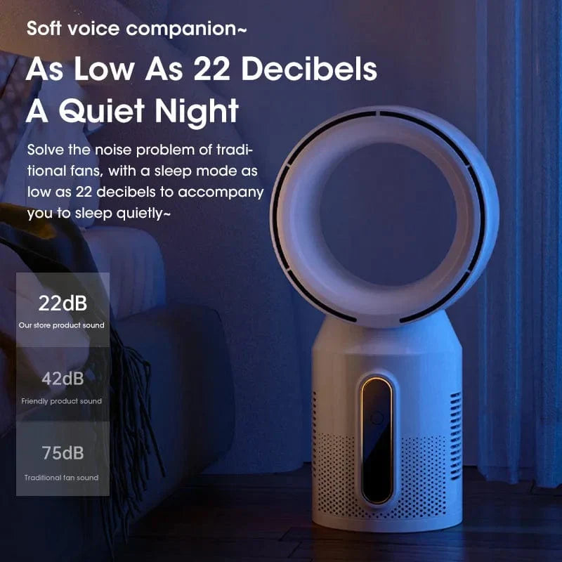 Desktop Bladeless Electric Fan Table Fan 5 Speed Tower Fan For Baby Cooler Air Conditioner USB Rechargeable Cooler Fan | Kalsten