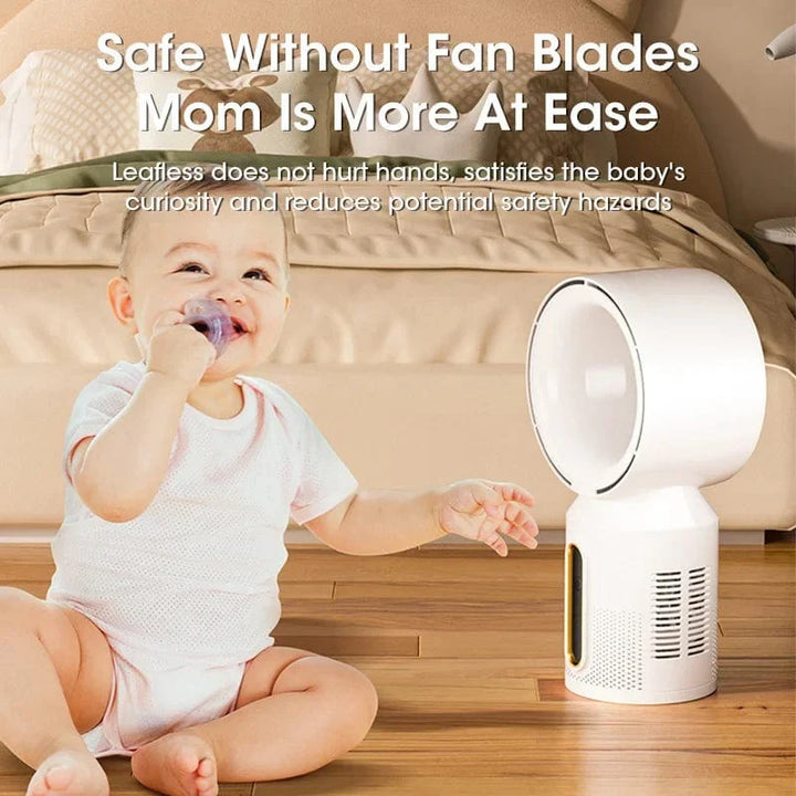 Desktop Bladeless Electric Fan Table Fan 5 Speed Tower Fan For Baby Cooler Air Conditioner USB Rechargeable Cooler Fan | Kalsten