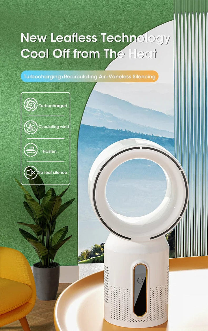 Desktop Bladeless Electric Fan Table Fan 5 Speed Tower Fan For Baby Cooler Air Conditioner USB Rechargeable Cooler Fan | Kalsten