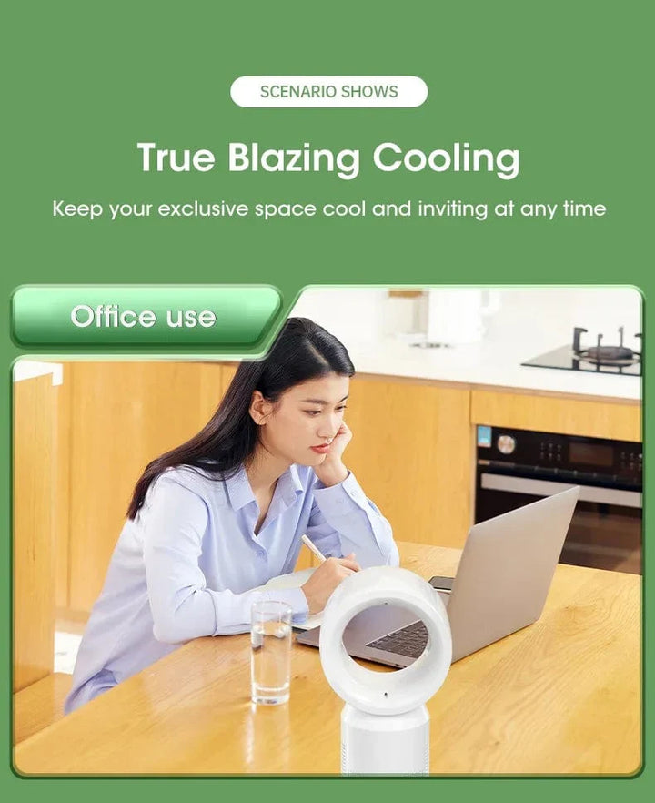 Desktop Bladeless Electric Fan Table Fan 5 Speed Tower Fan For Baby Cooler Air Conditioner USB Rechargeable Cooler Fan | Kalsten