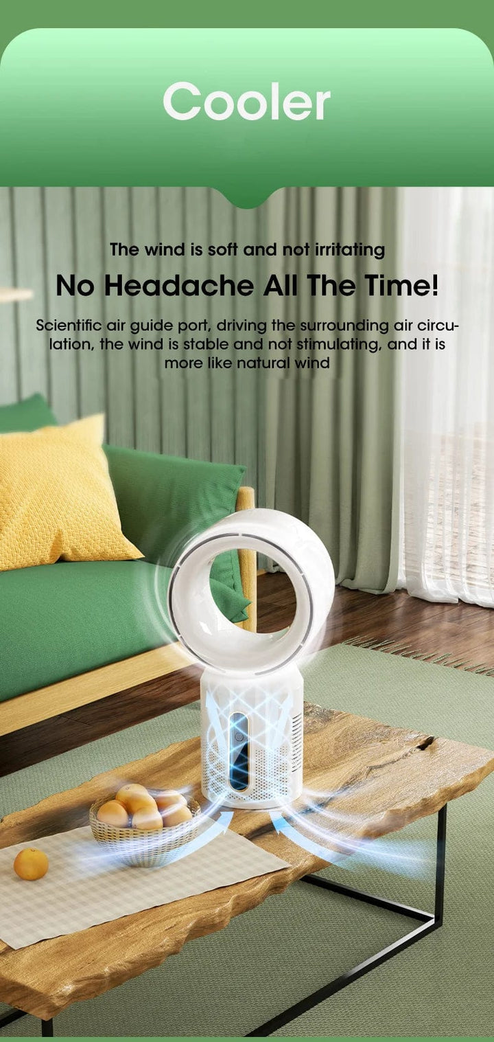 Desktop Bladeless Electric Fan Table Fan 5 Speed Tower Fan For Baby Cooler Air Conditioner USB Rechargeable Cooler Fan | Kalsten