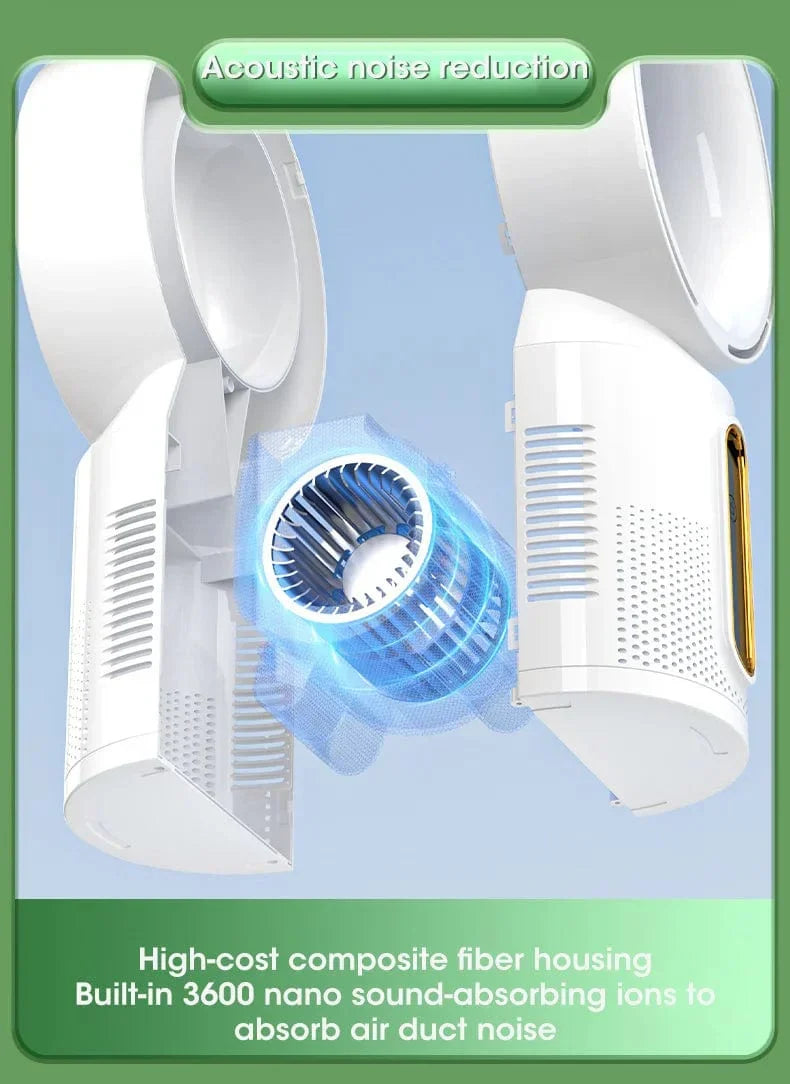 Desktop Bladeless Electric Fan Table Fan 5 Speed Tower Fan For Baby Cooler Air Conditioner USB Rechargeable Cooler Fan | Kalsten