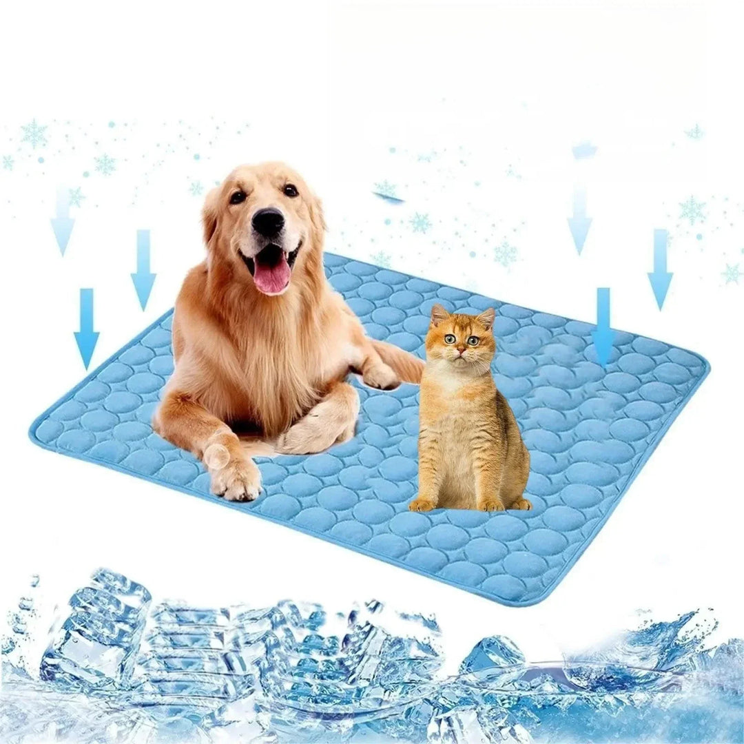 Planet Gates Dog Cooling Mat Summer Pad for Dogs Cat Blanket Breathable dog Bed Kennel Puppy Sleeping Sofa Cushion Dog Accessories