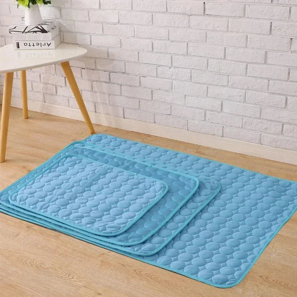 Dog Cooling Pad Ice Silk Fabric Self Cooling Gel Breathable Washable Summer Pet Mat for Dogs Cats Sofa Kennel Bed Comfortable La | Kalsten
