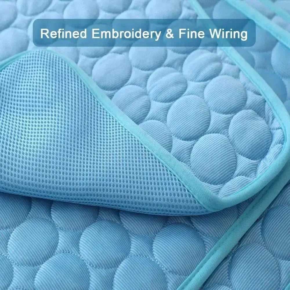 Dog Cooling Pad Ice Silk Fabric Self Cooling Gel Breathable Washable Summer Pet Mat for Dogs Cats Sofa Kennel Bed Comfortable La | Kalsten