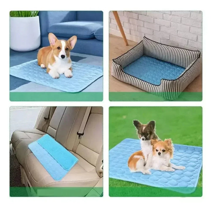 Dog Cooling Pad Ice Silk Fabric Self Cooling Gel Breathable Washable Summer Pet Mat for Dogs Cats Sofa Kennel Bed Comfortable La | Kalsten